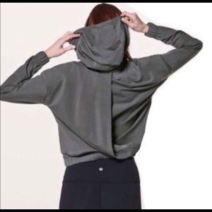 Lululemon cross back hoodie in black